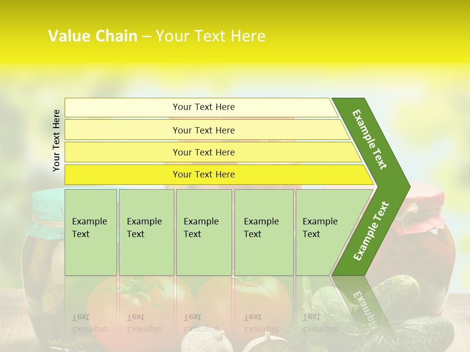 Macro Vegetable Pickled PowerPoint Template