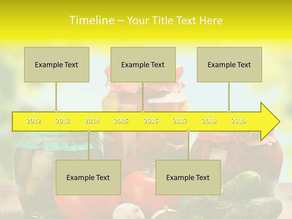 Macro Vegetable Pickled PowerPoint Template