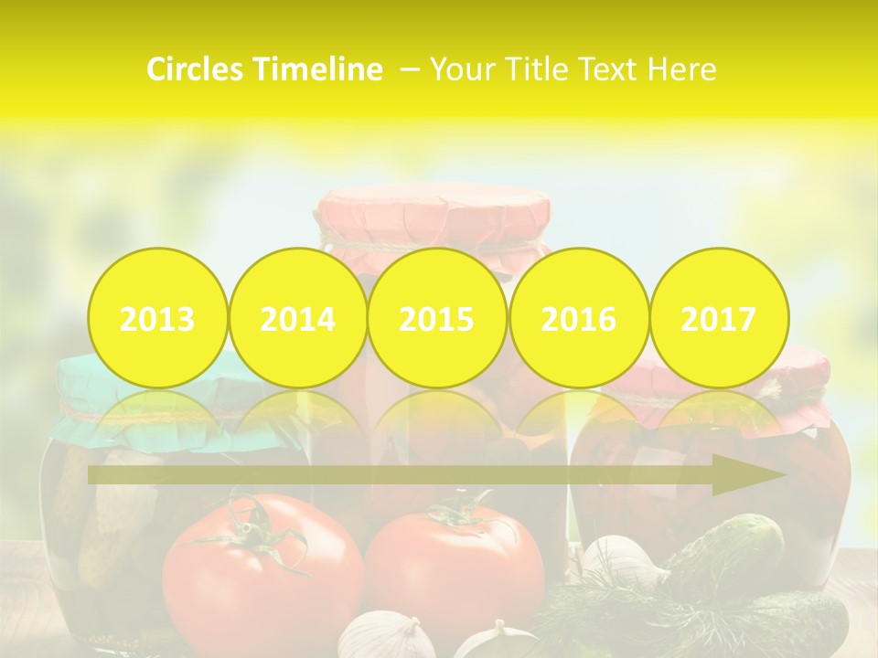 Macro Vegetable Pickled PowerPoint Template