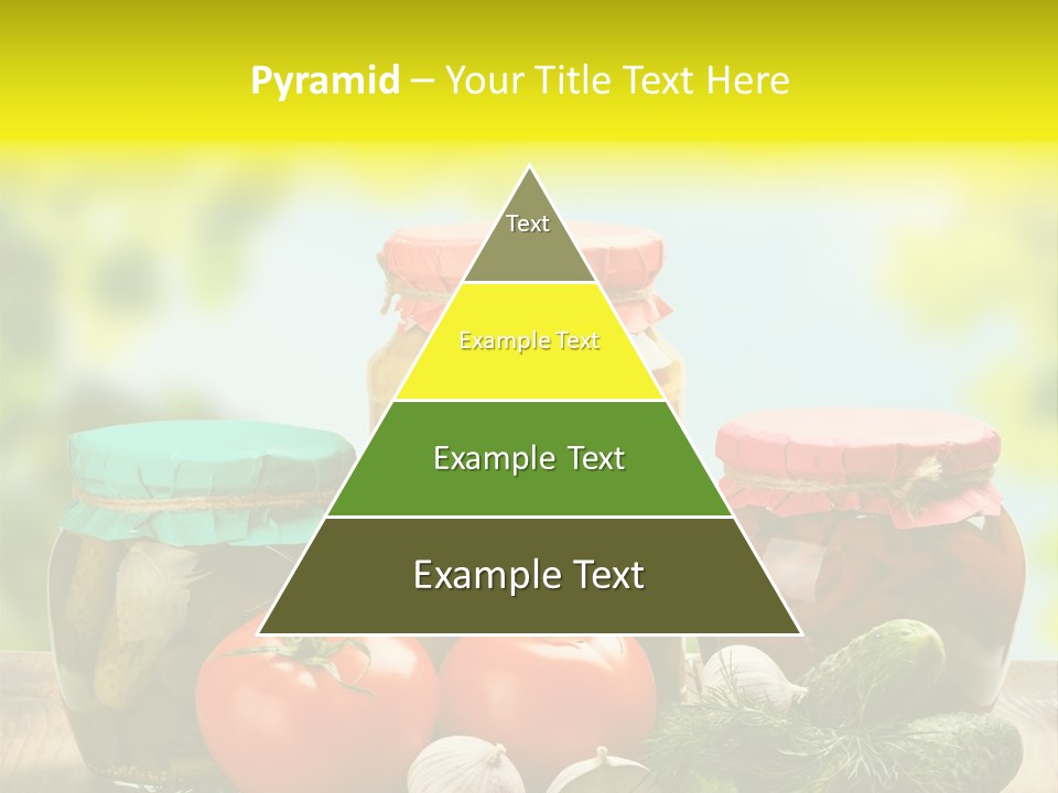 Macro Vegetable Pickled PowerPoint Template