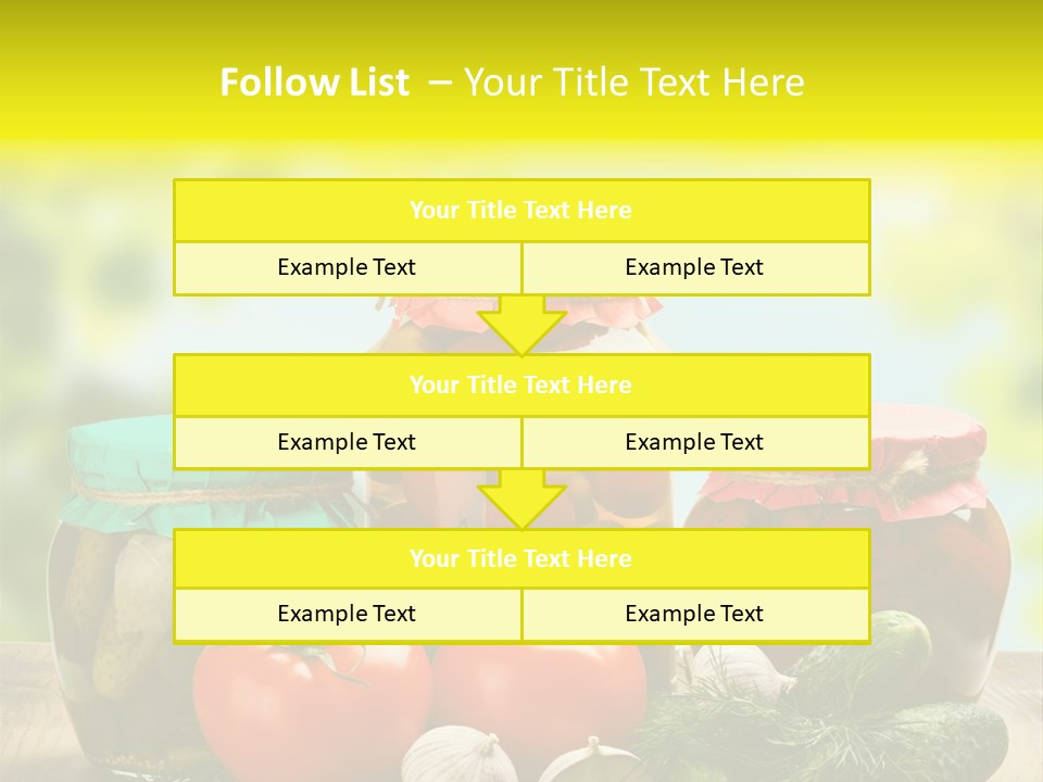 Macro Vegetable Pickled PowerPoint Template