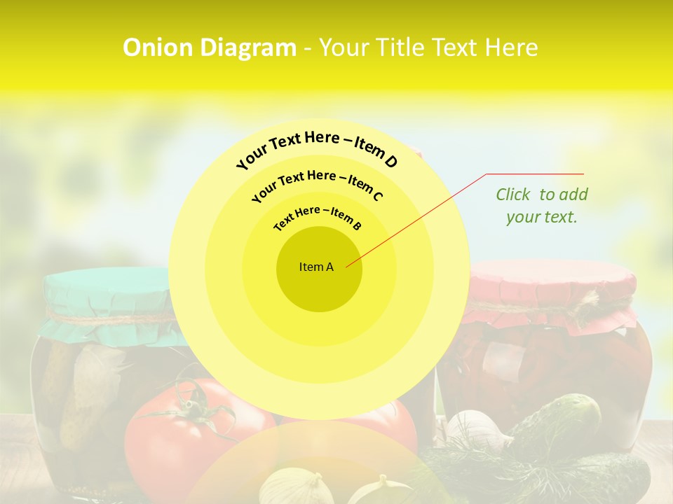 Macro Vegetable Pickled PowerPoint Template