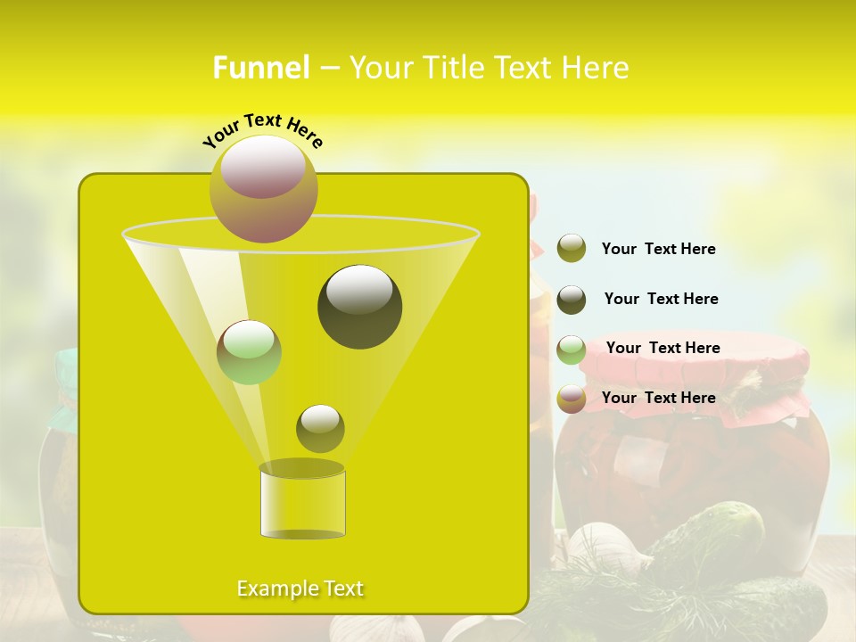 Macro Vegetable Pickled PowerPoint Template