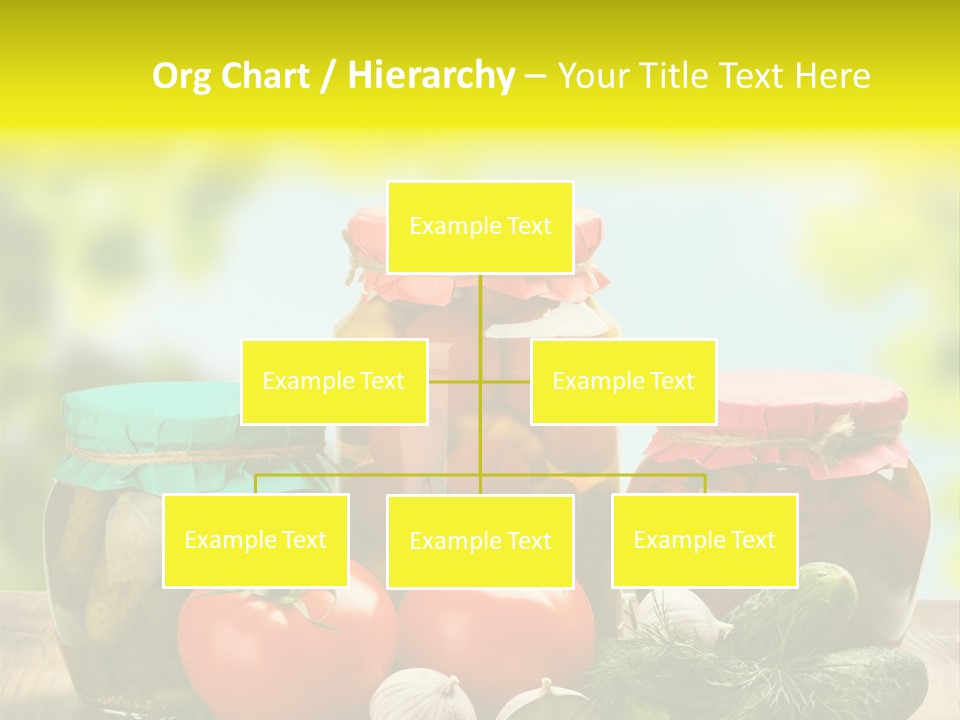 Macro Vegetable Pickled PowerPoint Template