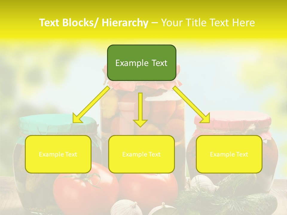 Macro Vegetable Pickled PowerPoint Template