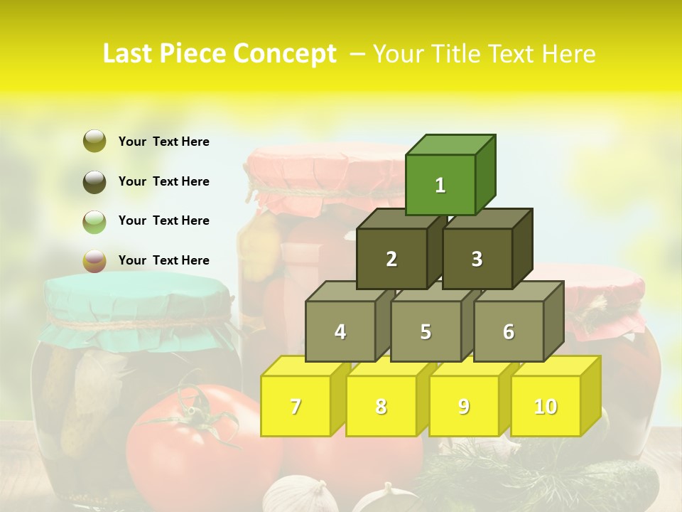 Macro Vegetable Pickled PowerPoint Template