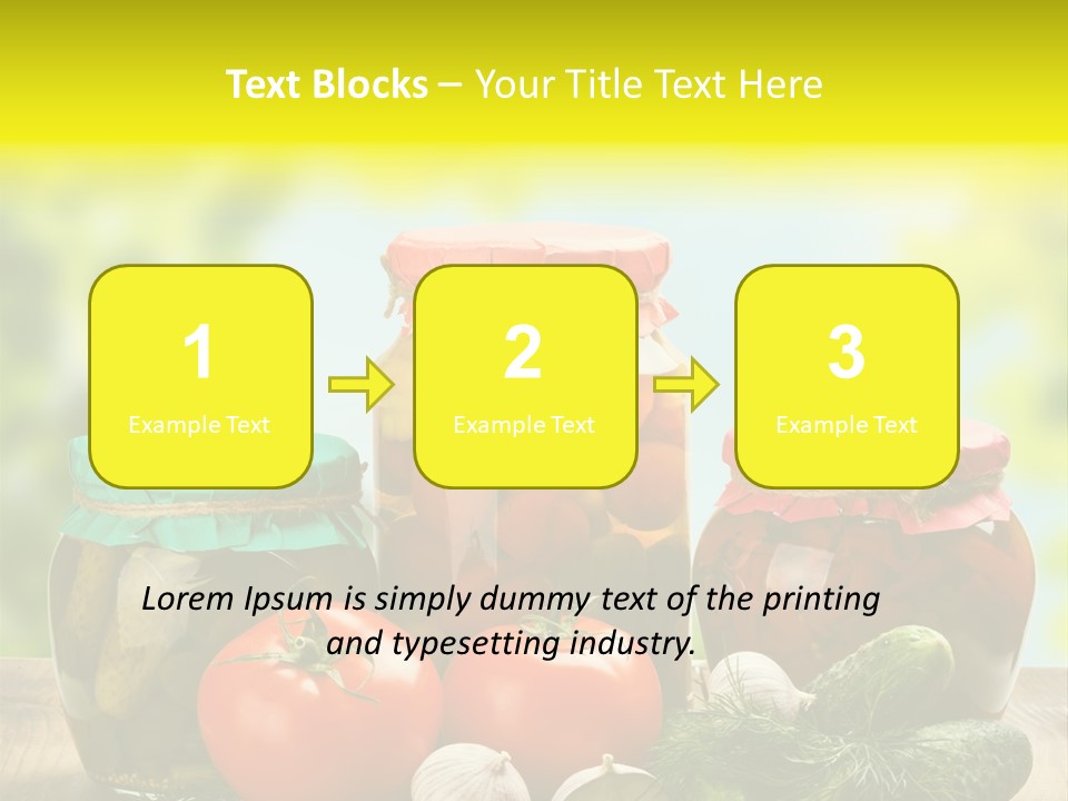 Macro Vegetable Pickled PowerPoint Template