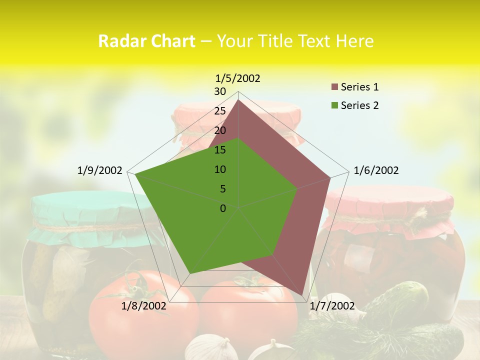 Macro Vegetable Pickled PowerPoint Template