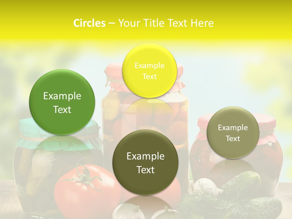 Macro Vegetable Pickled PowerPoint Template