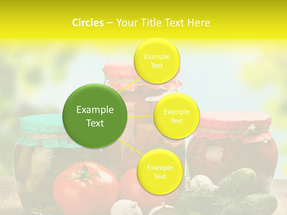 Macro Vegetable Pickled PowerPoint Template