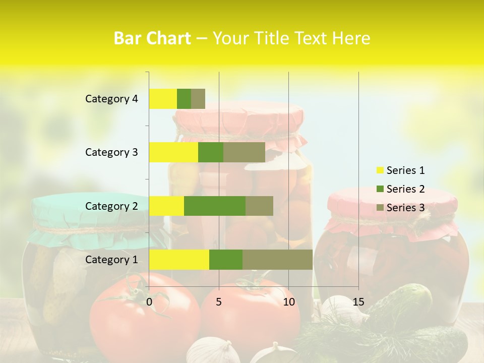 Macro Vegetable Pickled PowerPoint Template