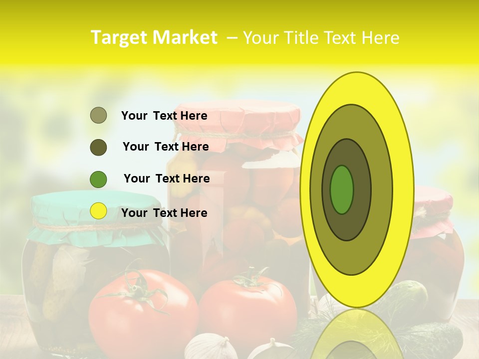 Macro Vegetable Pickled PowerPoint Template