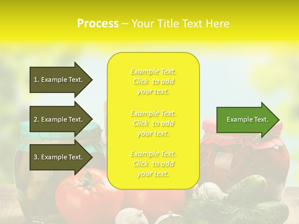 Macro Vegetable Pickled PowerPoint Template