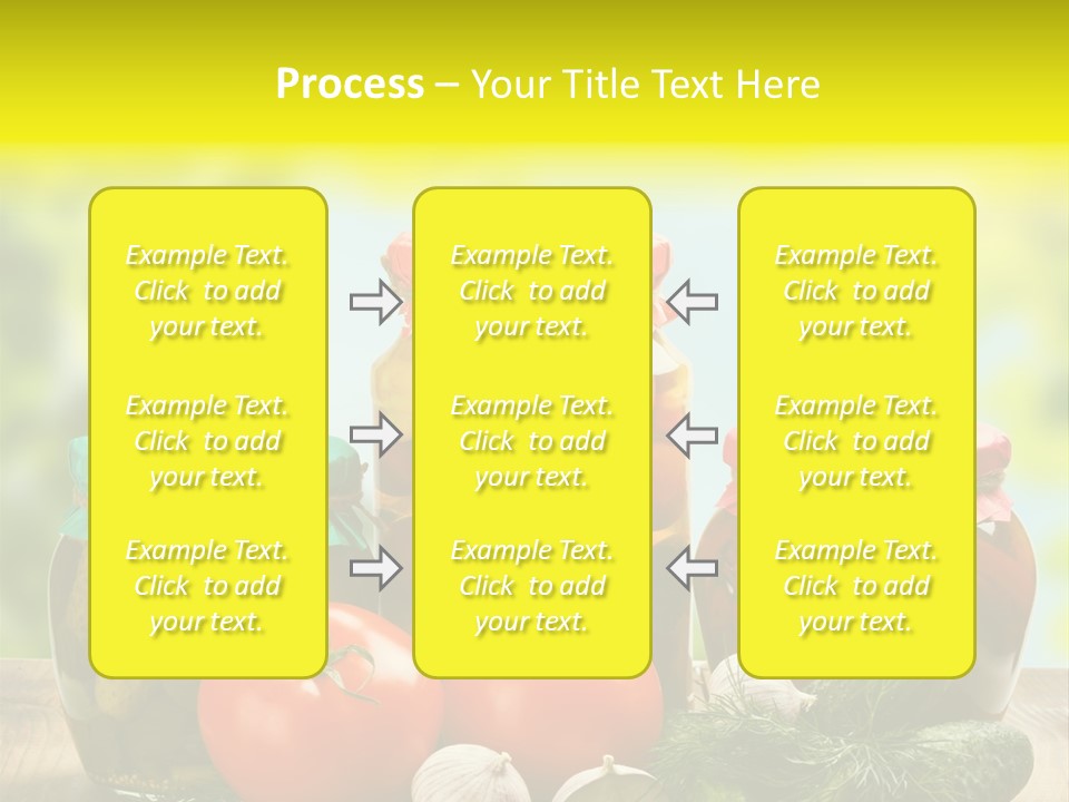 Macro Vegetable Pickled PowerPoint Template