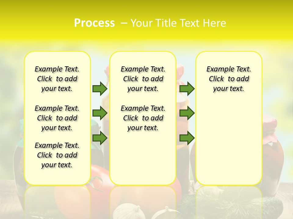 Macro Vegetable Pickled PowerPoint Template
