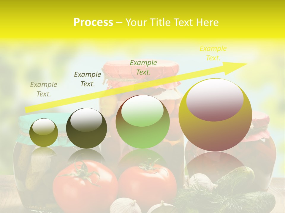 Macro Vegetable Pickled PowerPoint Template