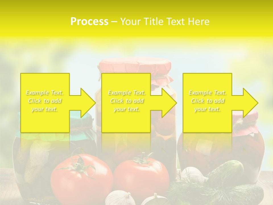 Macro Vegetable Pickled PowerPoint Template