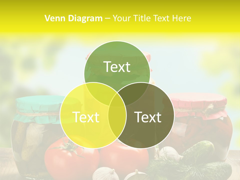 Macro Vegetable Pickled PowerPoint Template