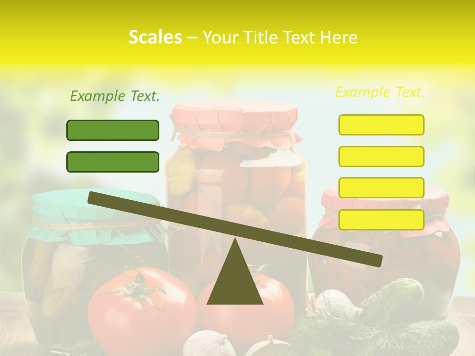 Macro Vegetable Pickled PowerPoint Template