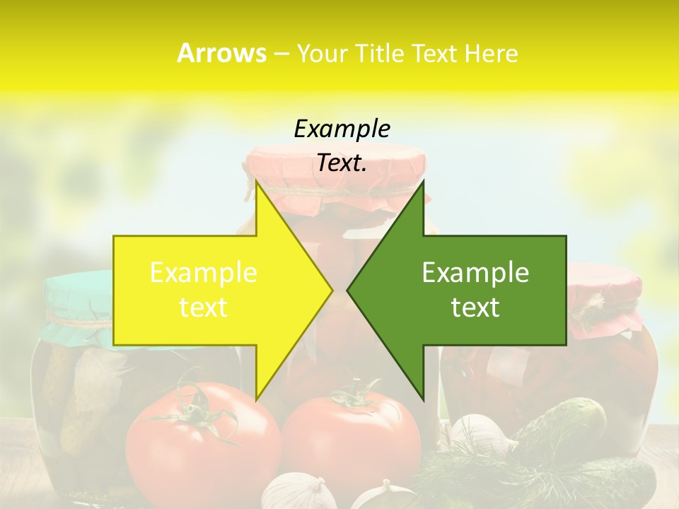 Macro Vegetable Pickled PowerPoint Template