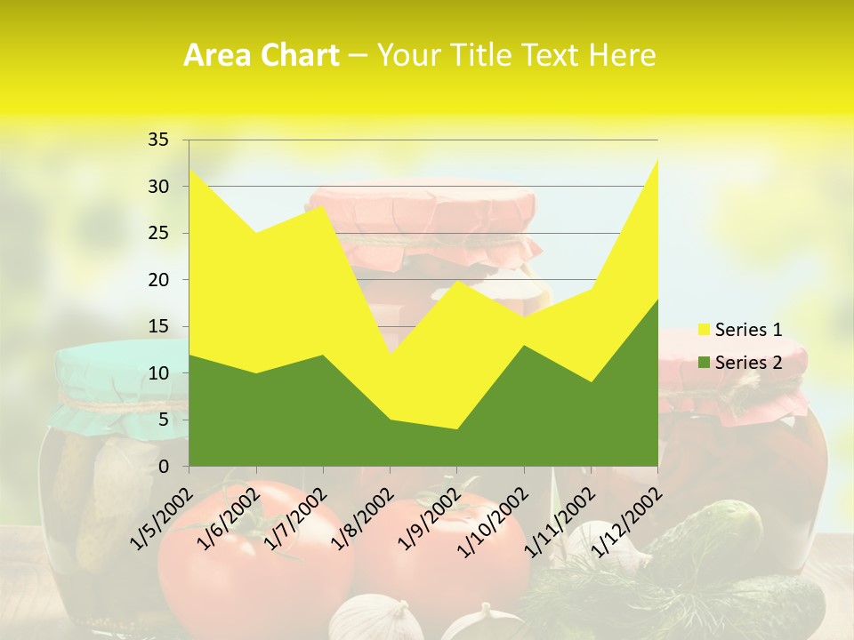 Macro Vegetable Pickled PowerPoint Template