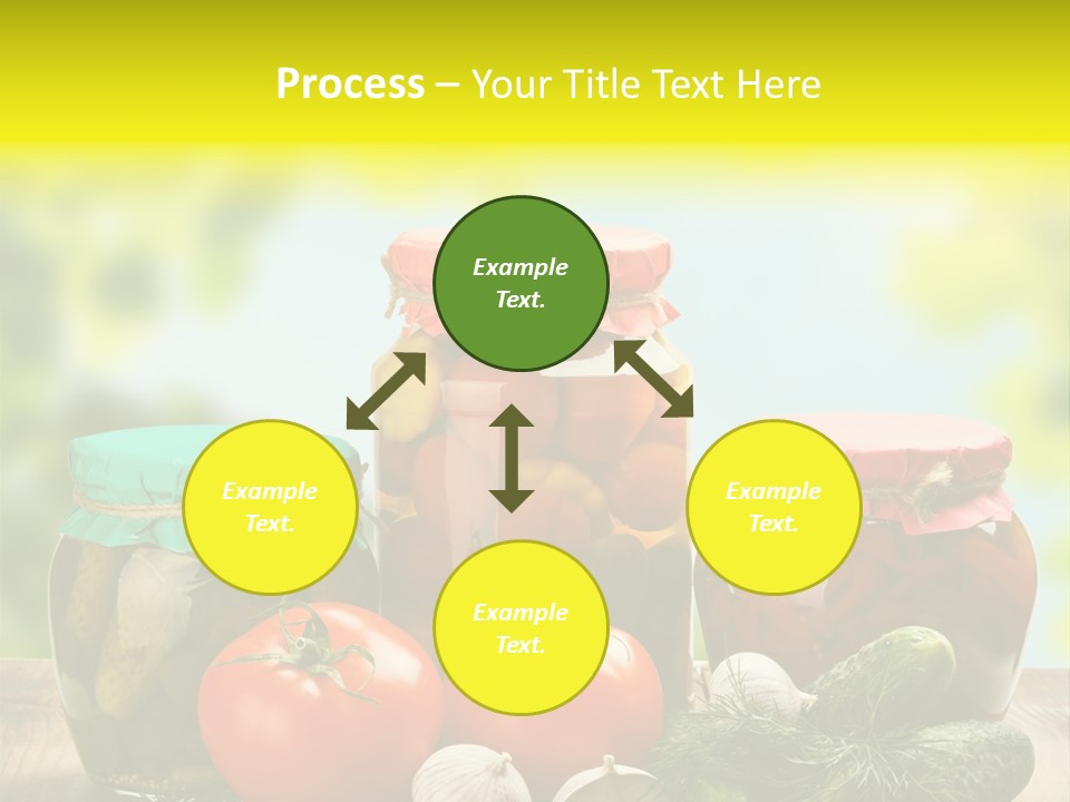 Macro Vegetable Pickled PowerPoint Template