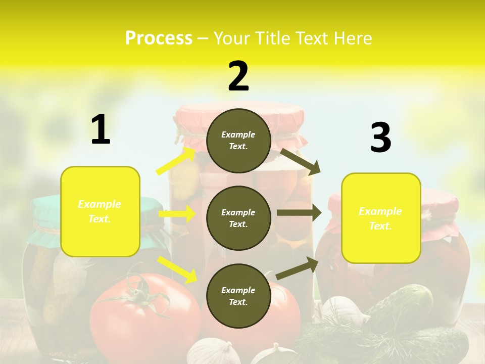 Macro Vegetable Pickled PowerPoint Template