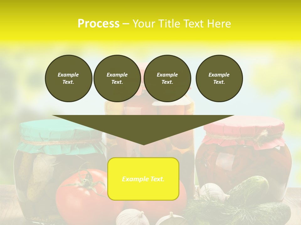 Macro Vegetable Pickled PowerPoint Template