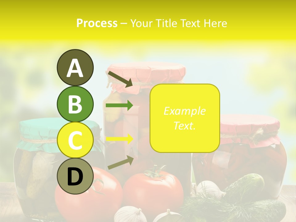 Macro Vegetable Pickled PowerPoint Template