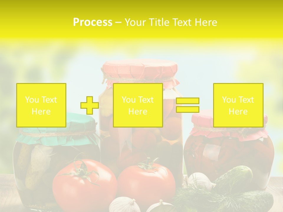 Macro Vegetable Pickled PowerPoint Template