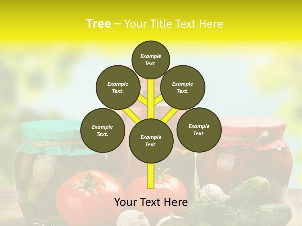 Macro Vegetable Pickled PowerPoint Template