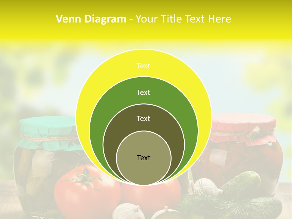 Macro Vegetable Pickled PowerPoint Template