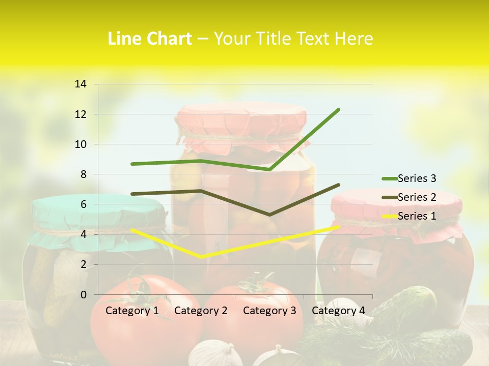 Macro Vegetable Pickled PowerPoint Template