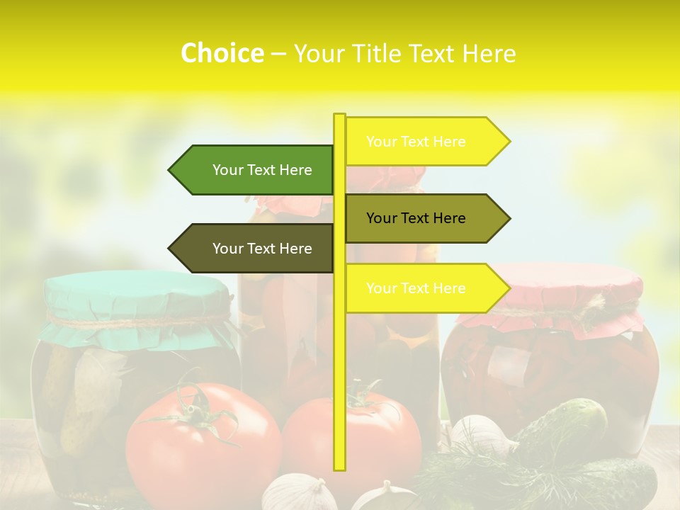 Macro Vegetable Pickled PowerPoint Template