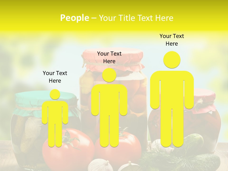 Macro Vegetable Pickled PowerPoint Template