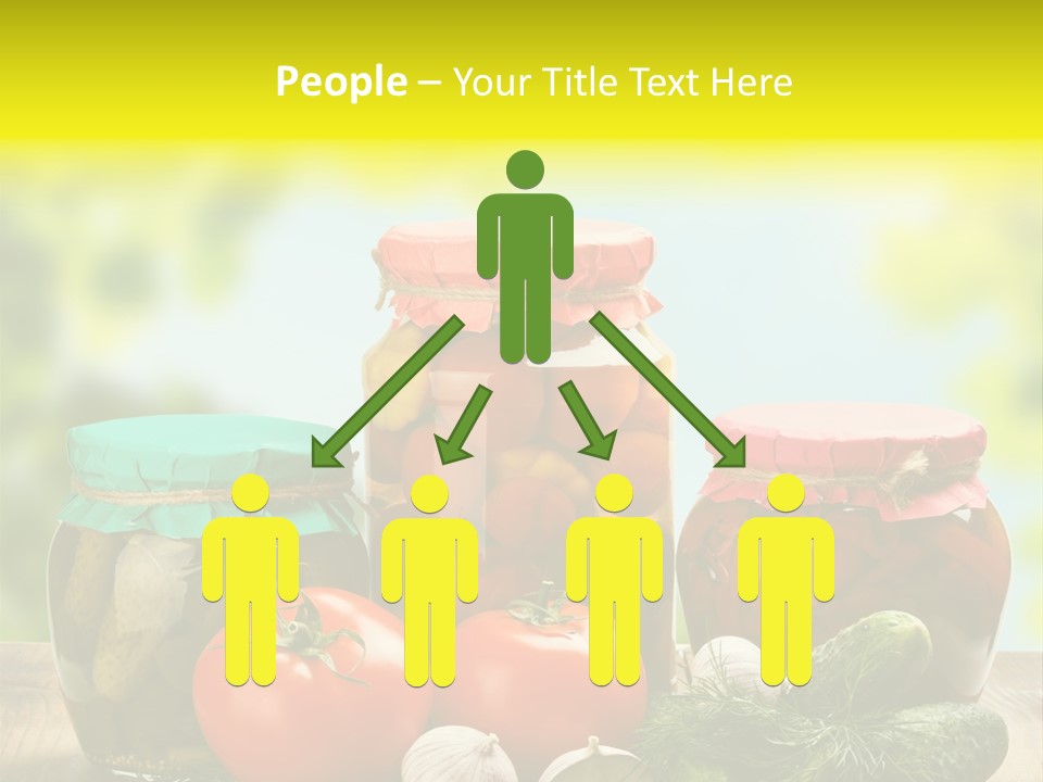 Macro Vegetable Pickled PowerPoint Template