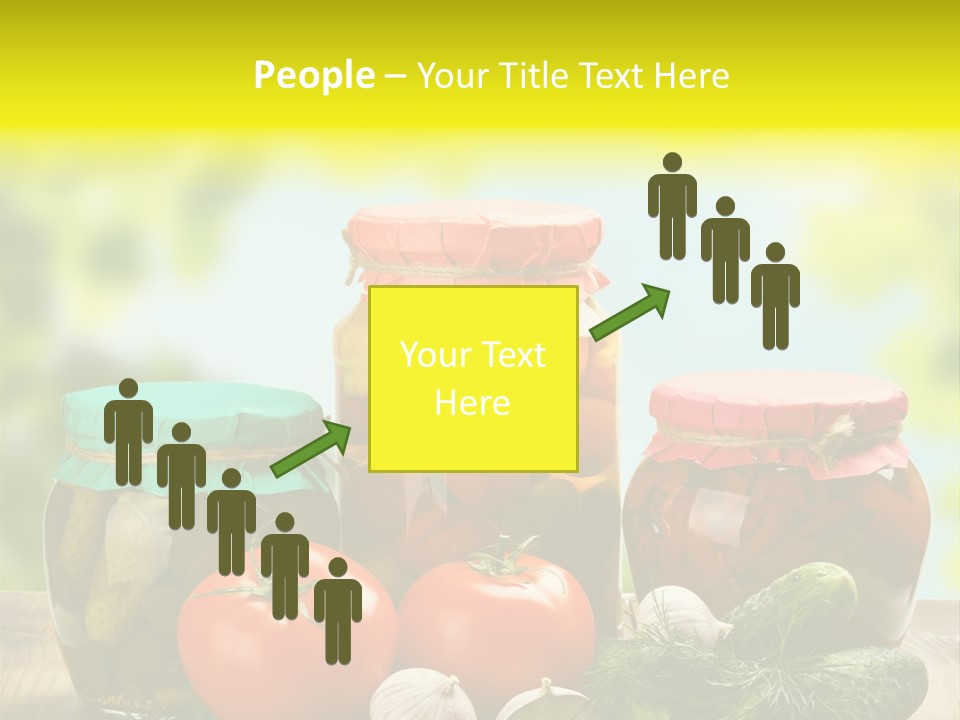 Macro Vegetable Pickled PowerPoint Template