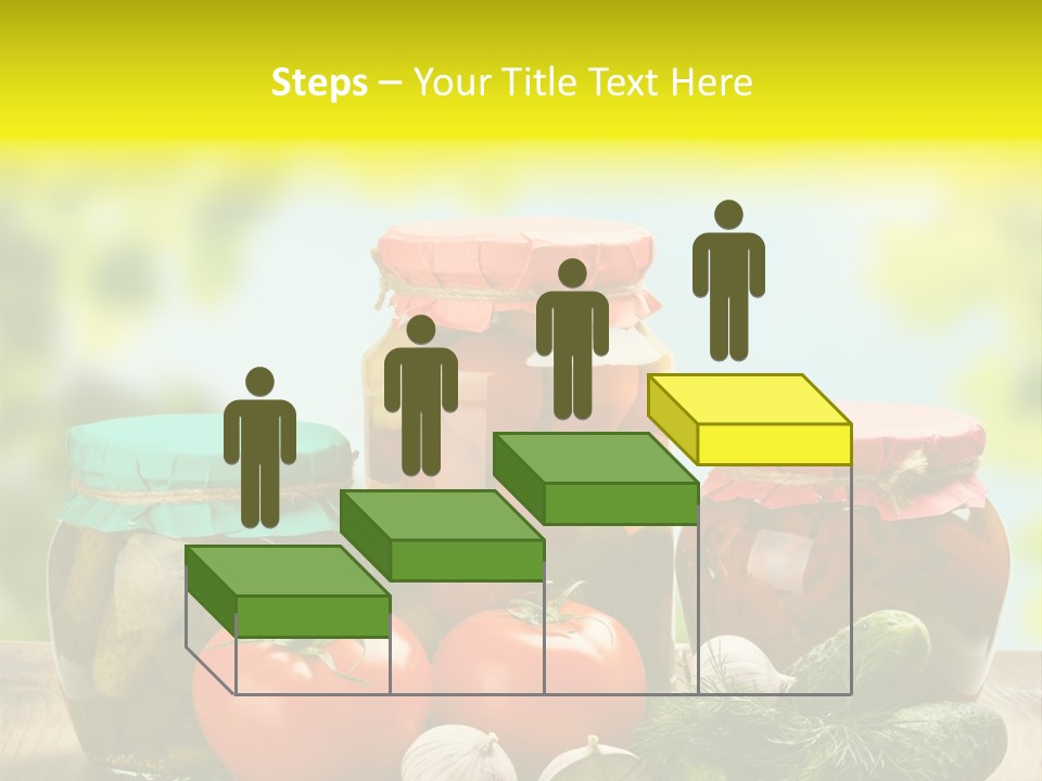 Macro Vegetable Pickled PowerPoint Template