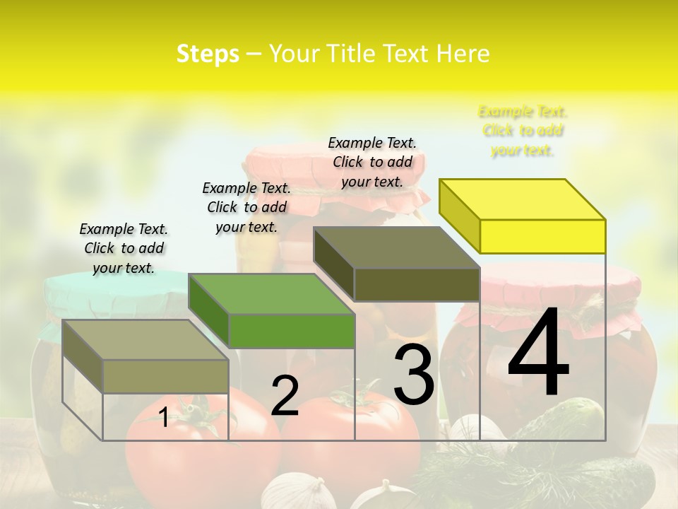 Macro Vegetable Pickled PowerPoint Template