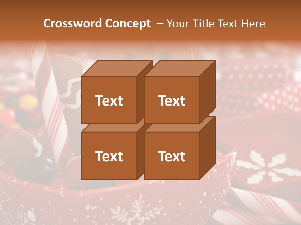 Xmas Stick Colorful PowerPoint Template