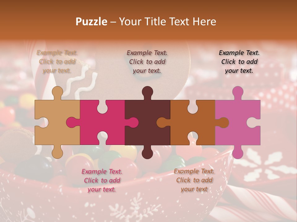 Xmas Stick Colorful PowerPoint Template