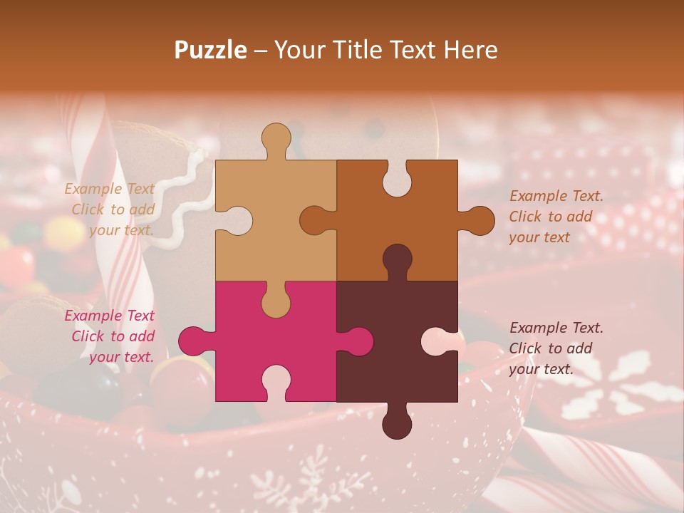 Xmas Stick Colorful PowerPoint Template