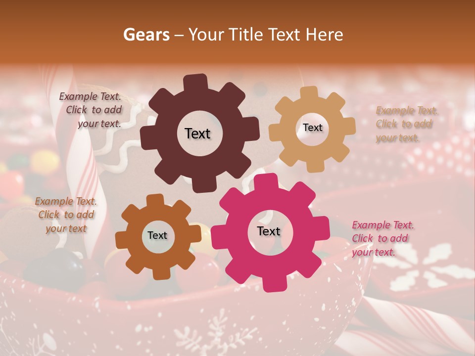 Xmas Stick Colorful PowerPoint Template