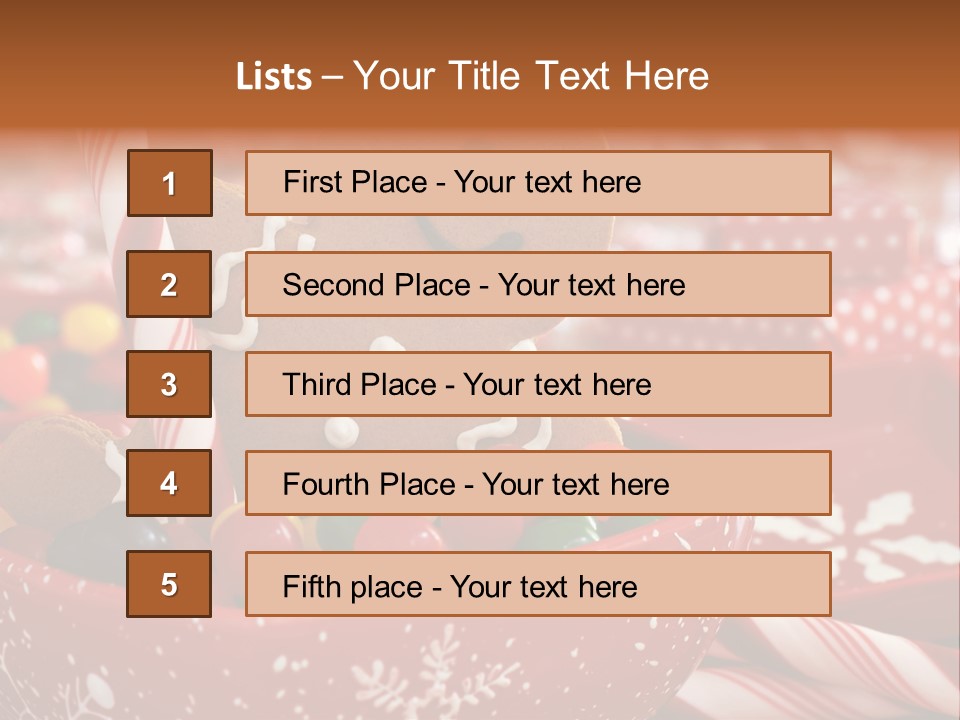 Xmas Stick Colorful PowerPoint Template