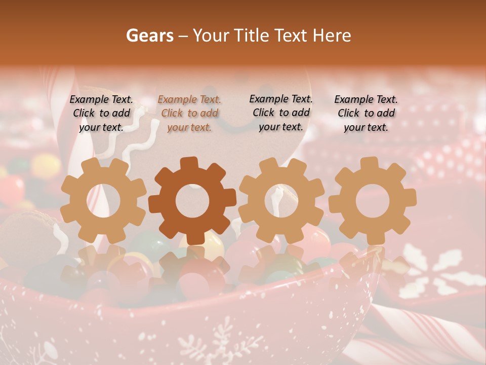 Xmas Stick Colorful PowerPoint Template