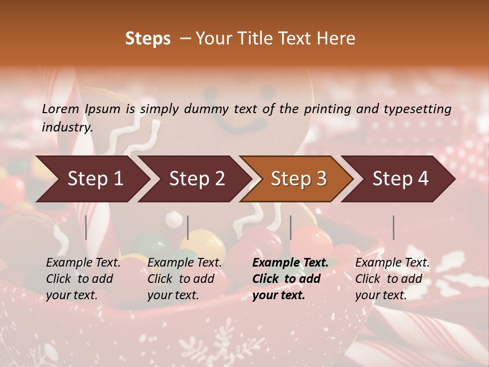 Xmas Stick Colorful PowerPoint Template