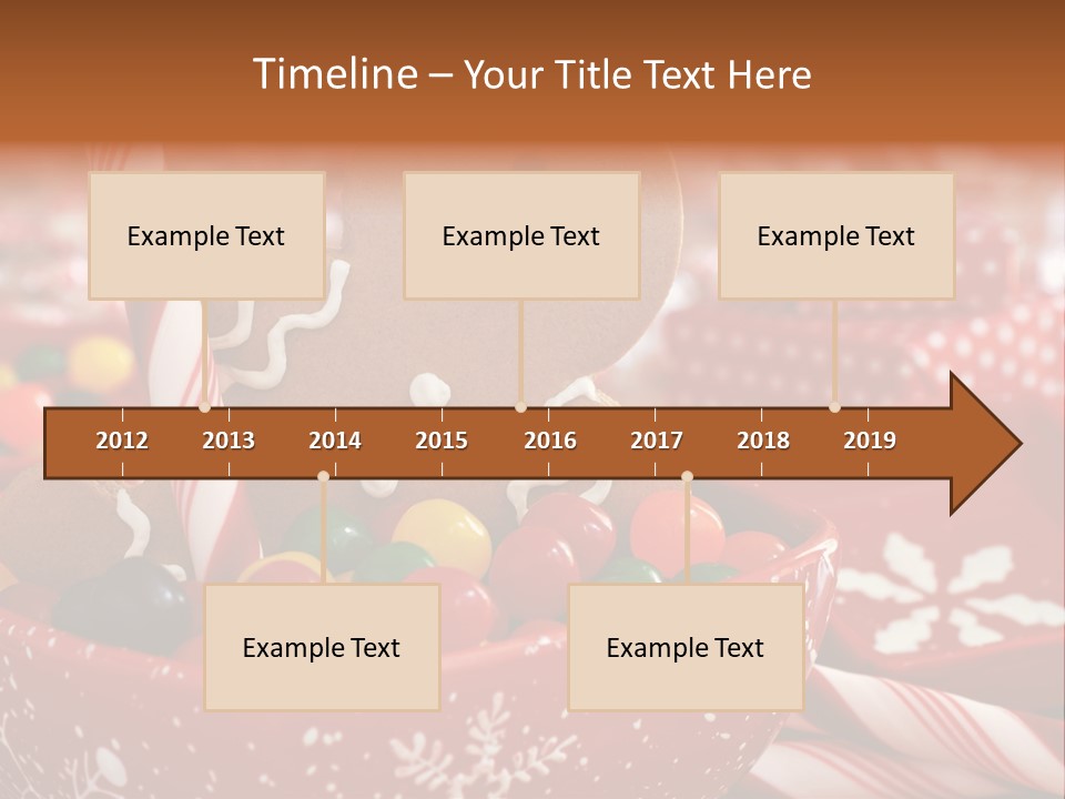 Xmas Stick Colorful PowerPoint Template