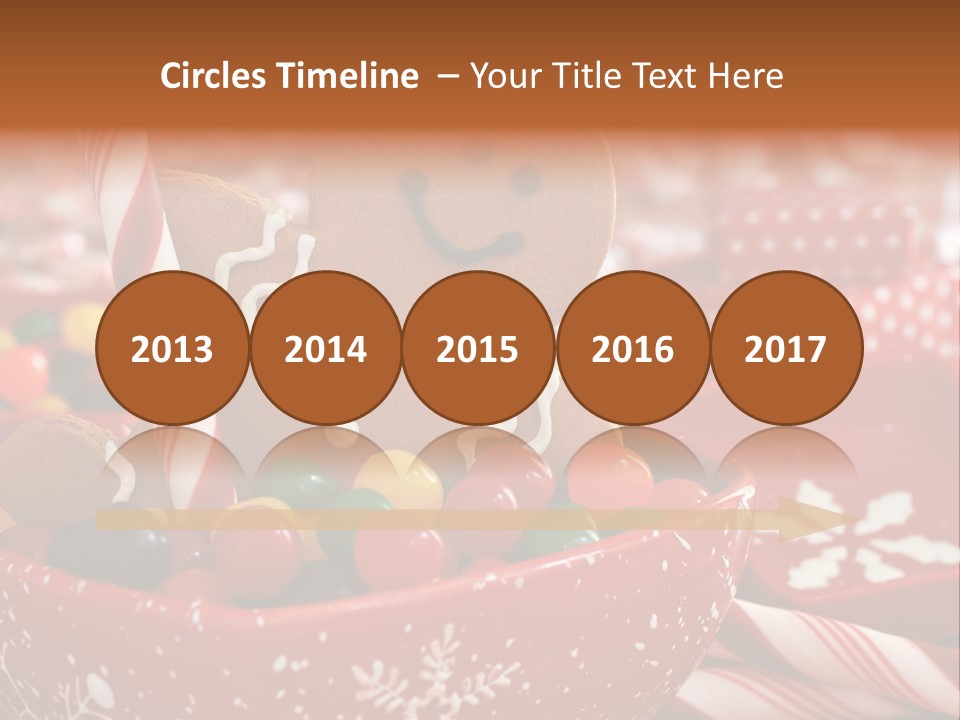 Xmas Stick Colorful PowerPoint Template