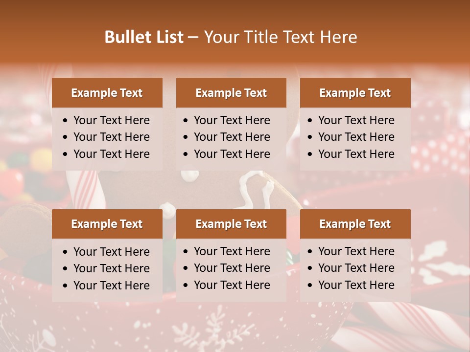 Xmas Stick Colorful PowerPoint Template