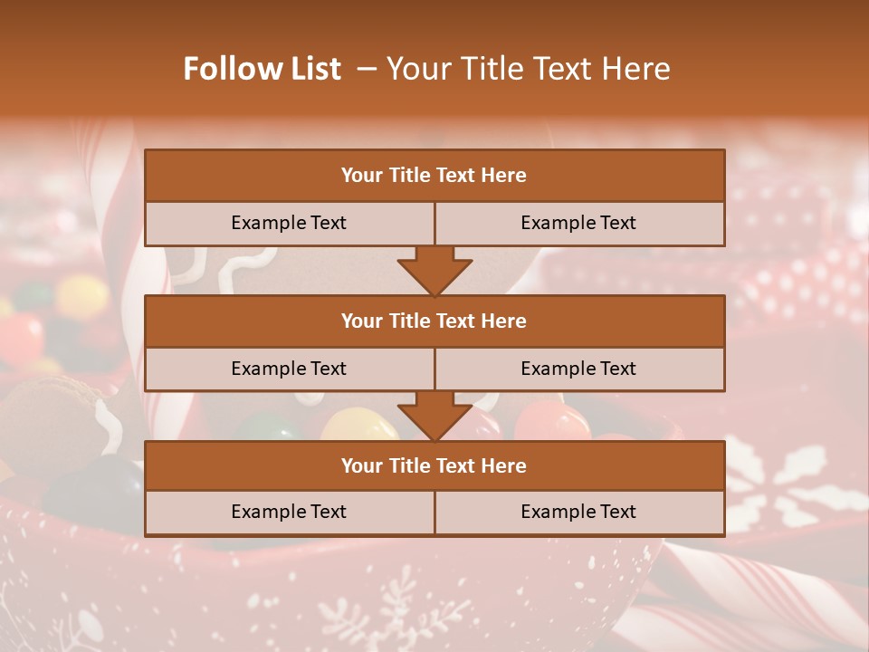 Xmas Stick Colorful PowerPoint Template